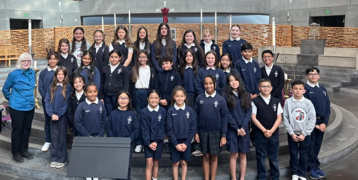 OLG choir at Mass
